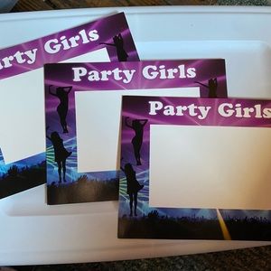 🆑 3 Pack of Party Girls Photo Frames